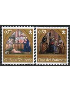 VATICANO 2013 Natale 2v MNH**