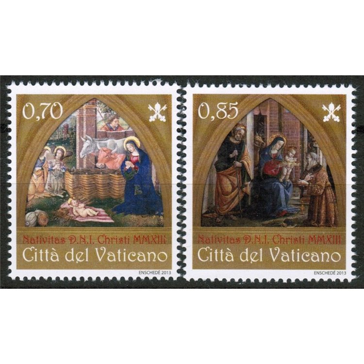VATICANO 2013 Natale 2v MNH**
