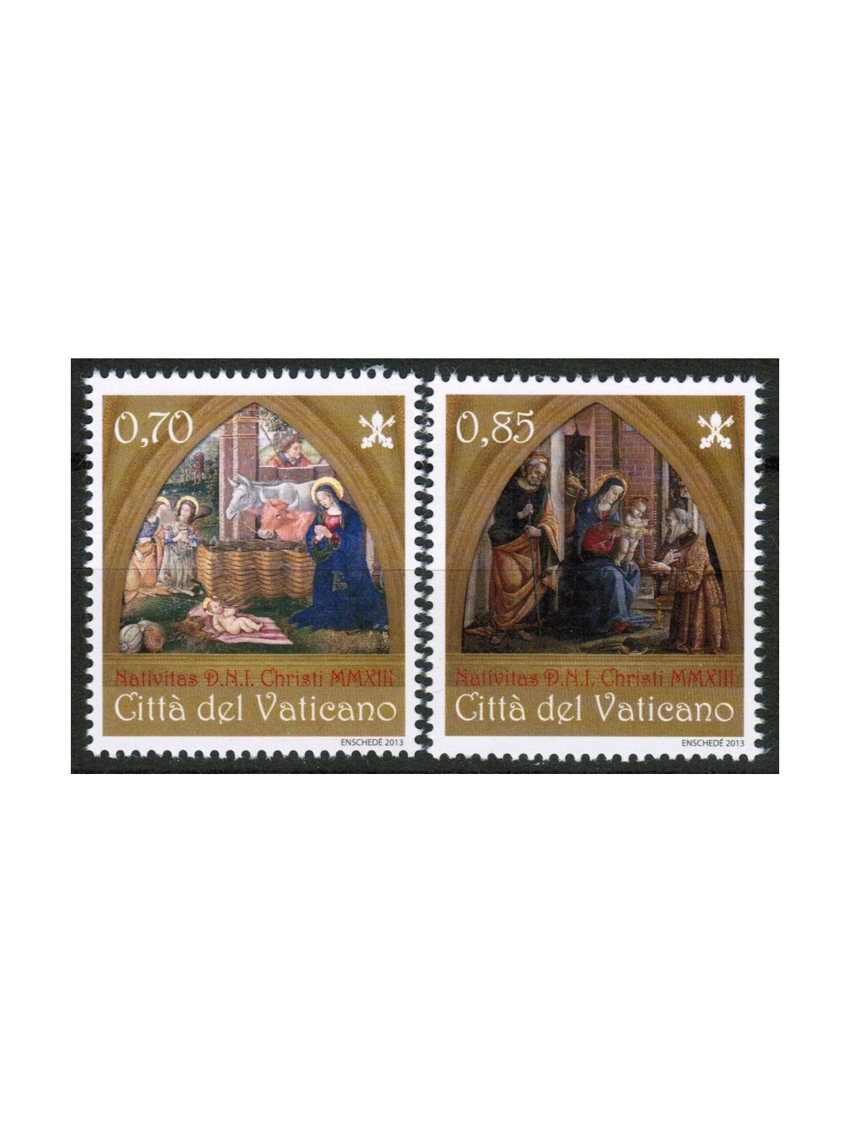 VATICAN 2013 Christmas 2v MNH**