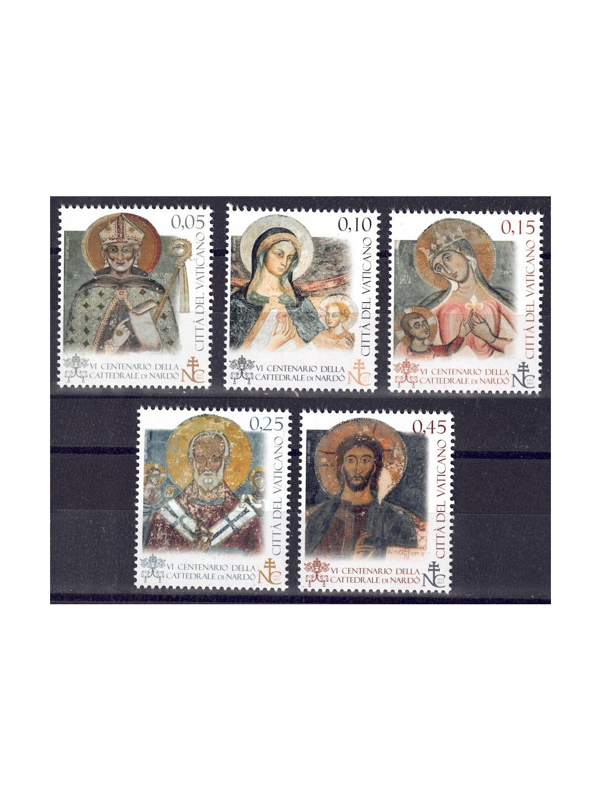 VATICAN 2013 Nardò Cathedral 5v MNH**