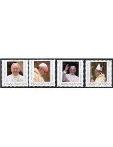 VATICAN 2013 Beginning of the Pontificate of Pope Francis 4v MNH**