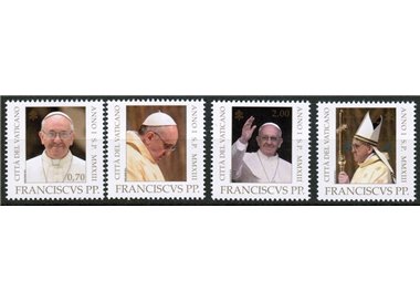 VATICANO 2013 Inizio del Pontificato di Papa Francesco 4v  MNH**