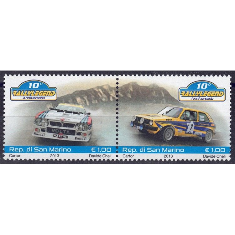 SAN MARINO 2013 Rally Legend 2v MNH**