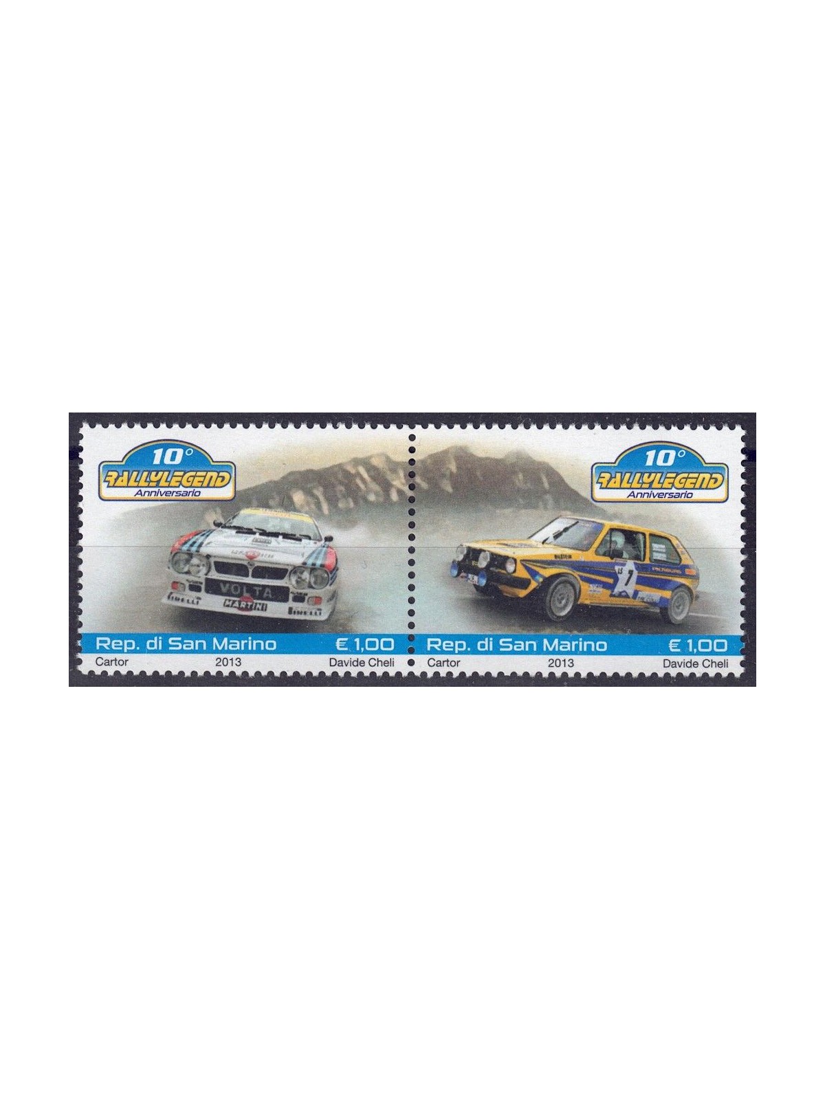 SAN MARINO 2013 Rally Legend 2v MNH**