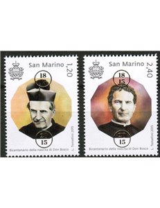 SAN MARINO 2015 San Giovanni Bosco 2v MNH**
