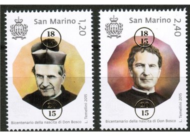 SAN MARINO 2015 San Giovanni Bosco 2v MNH**