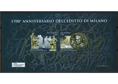 SAN MARINO 2013 Edict of Milan s/s MNH**