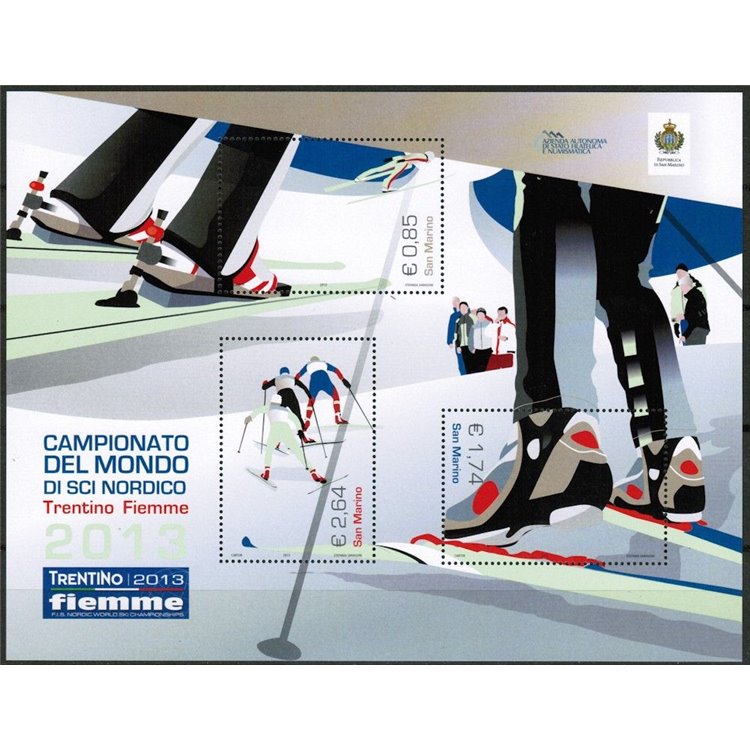 SAN MARINO 2013 Nordic Skiing s/s MNH**