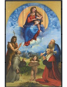 VATICANO 2012 Madonna di Foligno BF MNH**