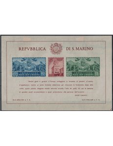 SAN MARINO 1945 Government Palace (Hammermil) ND s/s MH*