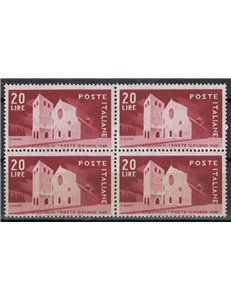 ITALY 1949 Trieste Elections (in block of four) MNH**