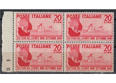 ITALY 1949 Levante Fair (in block of four) MNH**