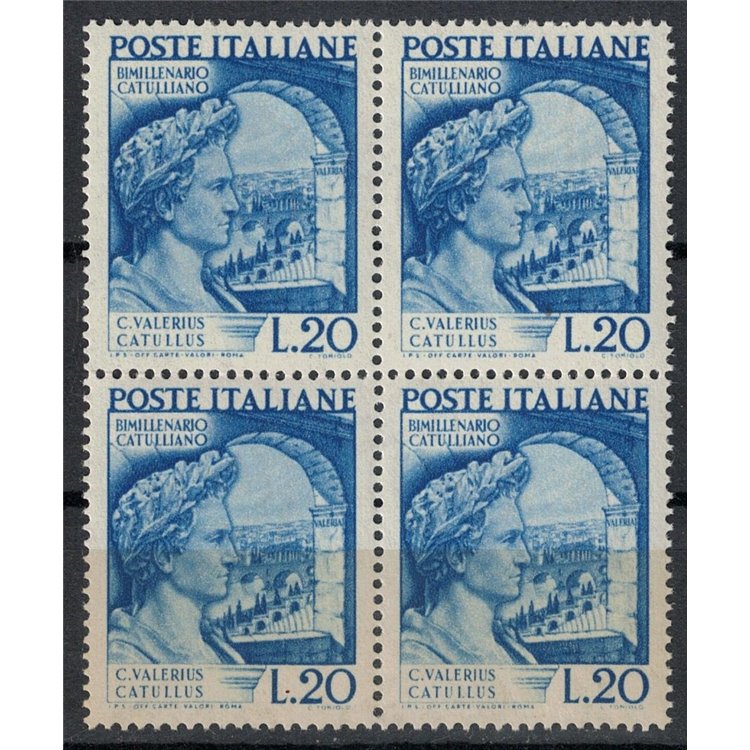 ITALY 1949 Gaius Valerius Catullus (in block of four) MNH**