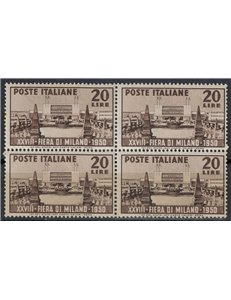 ITALY 1950 Milan Fair (in block of four) MNH**