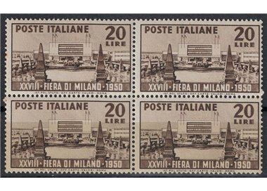 ITALY 1950 Milan Fair (in block of four) MNH**