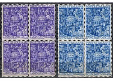 ITALIA 1950 Anno Santo (in quartina) 2v MNH**