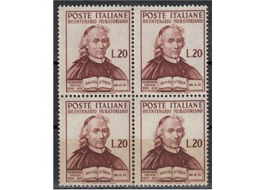 ITALY 1950 Ludovico Antonio Muratori (in block of four) MNH**