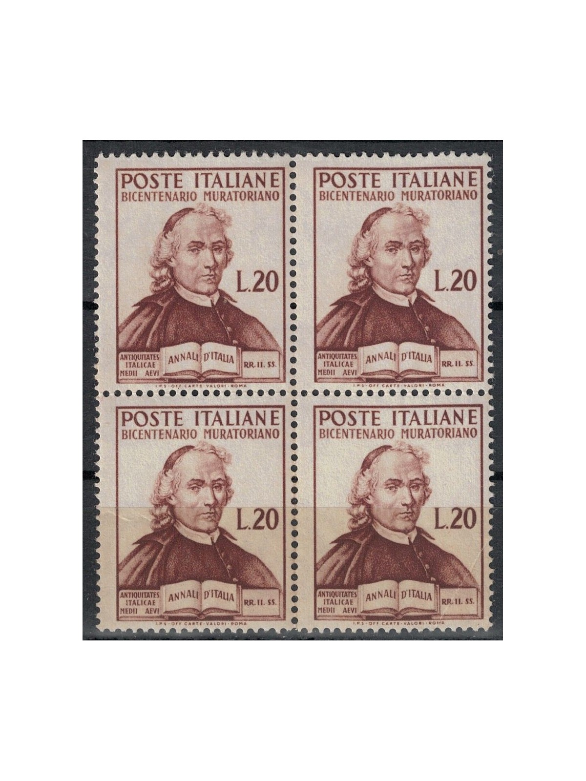 ITALIA 1950 Ludovico Antonio Muratori (in quartina) MNH**