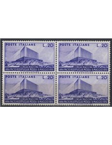 ITALIA 1951 Ara Pacis (in quartina) MNH**