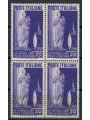 ITALY 1951 Textile art (in block of four) MNH**
