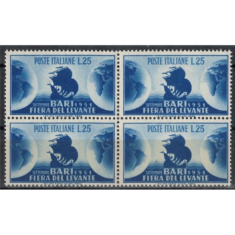 ITALY 1951 Levante Fair (in block of four) MNH**