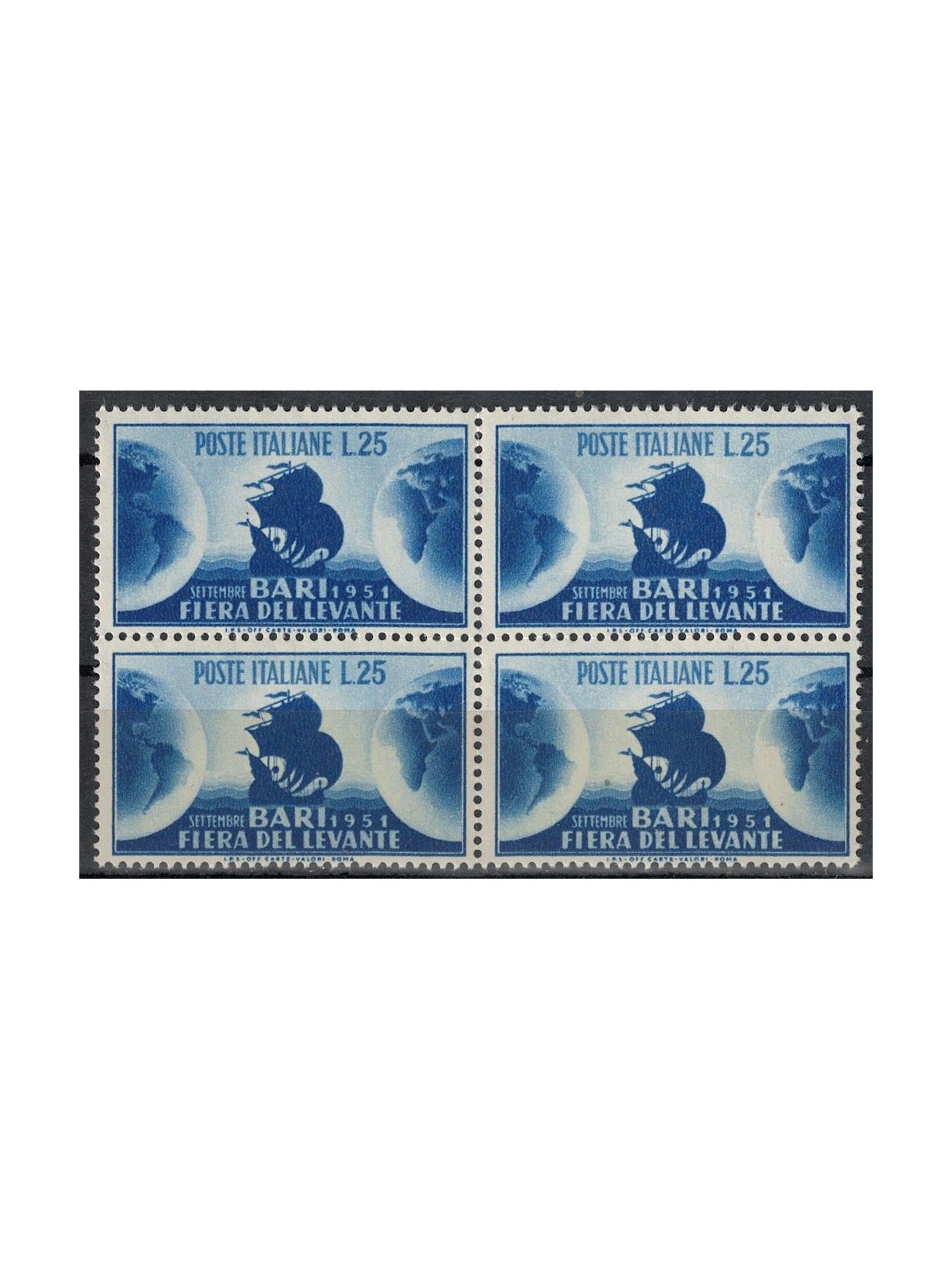 ITALIA 1951 Fiera del Levante (in quartina) MNH**