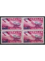 ITALY 1956 Presidential Visit (Airmail) (in blocks of four) MNH**