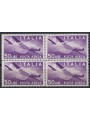 ITALY 1957 Democratic (airmail) (in block of four) MNH**