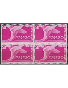 ITALIA 1955 Espresso £50 (in quartina) MNH**