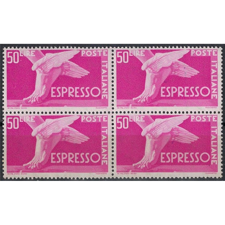 ITALIA 1955 Espresso £50 (in quartina) MNH**
