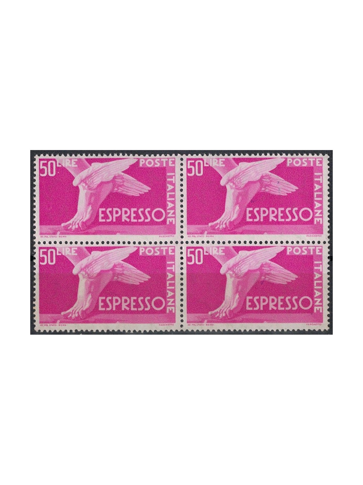 ITALIA 1955 Espresso £50 (in quartina) MNH**