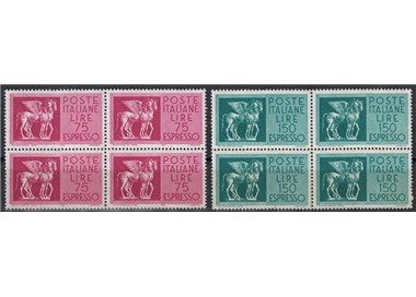ITALIA 1958-66 Espressi (in quartina) 2v MNH**