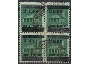ITALY LIEUTENANCY 1945 Variety 2£ Monuments (space between 2 and LIRE) us