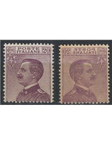 ITALIA REGNO 1926 Varietà 20c Michetti (decalco) MNH**