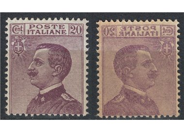 ITALY KINGDOM 1926 Variety 20c Michetti (decal) MNH**