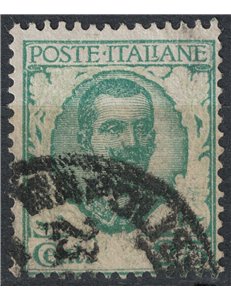 ITALY KINGDOM 1926 Variety 25c Floral (without ornament printing) us