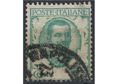 ITALY KINGDOM 1926 Variety 25c Floral (without ornament printing) us