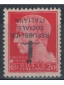 ITALY RSI 1944 Variety 20c Imperial (inverted overprint) MNH**