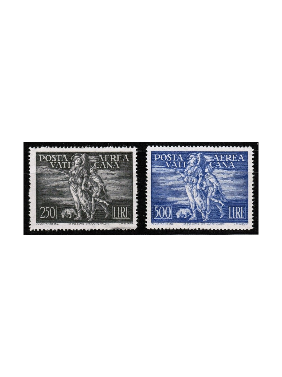VATICANO 1948 Tobia (posta aerea) 2v MNH**