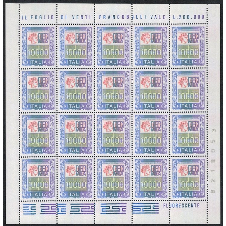 ITALIA 1983 Alti valori £ 10.000 MF MNH**