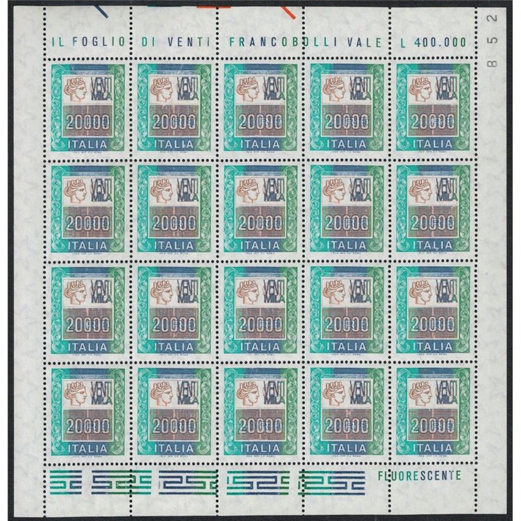 ITALY 1987 High values £20000 m/s MNH**