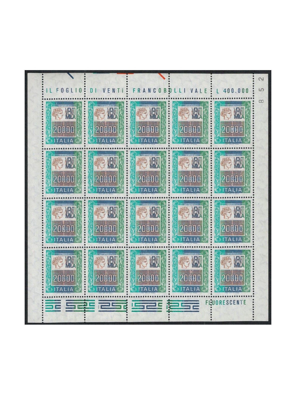 ITALIA 1987 Alti valori £ 20000 MF MNH**