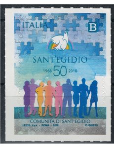 ITALY 2018 Community of Sant'Egidio MNH**