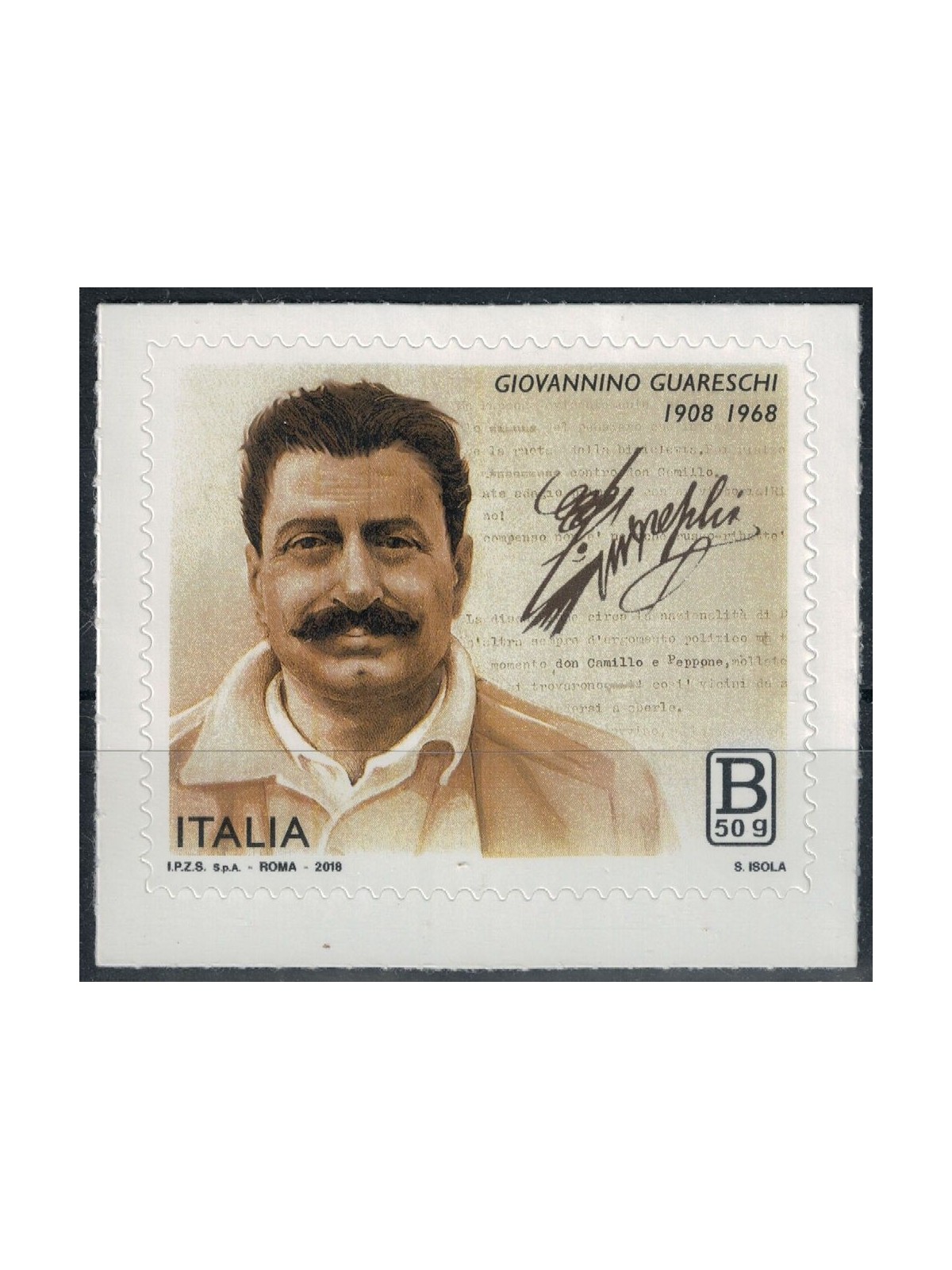 ITALY 2018 Giovannino Guareschi MNH**