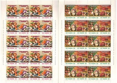SAN MARINO 1992 Mostra micologica del titano 2 MF MNH**