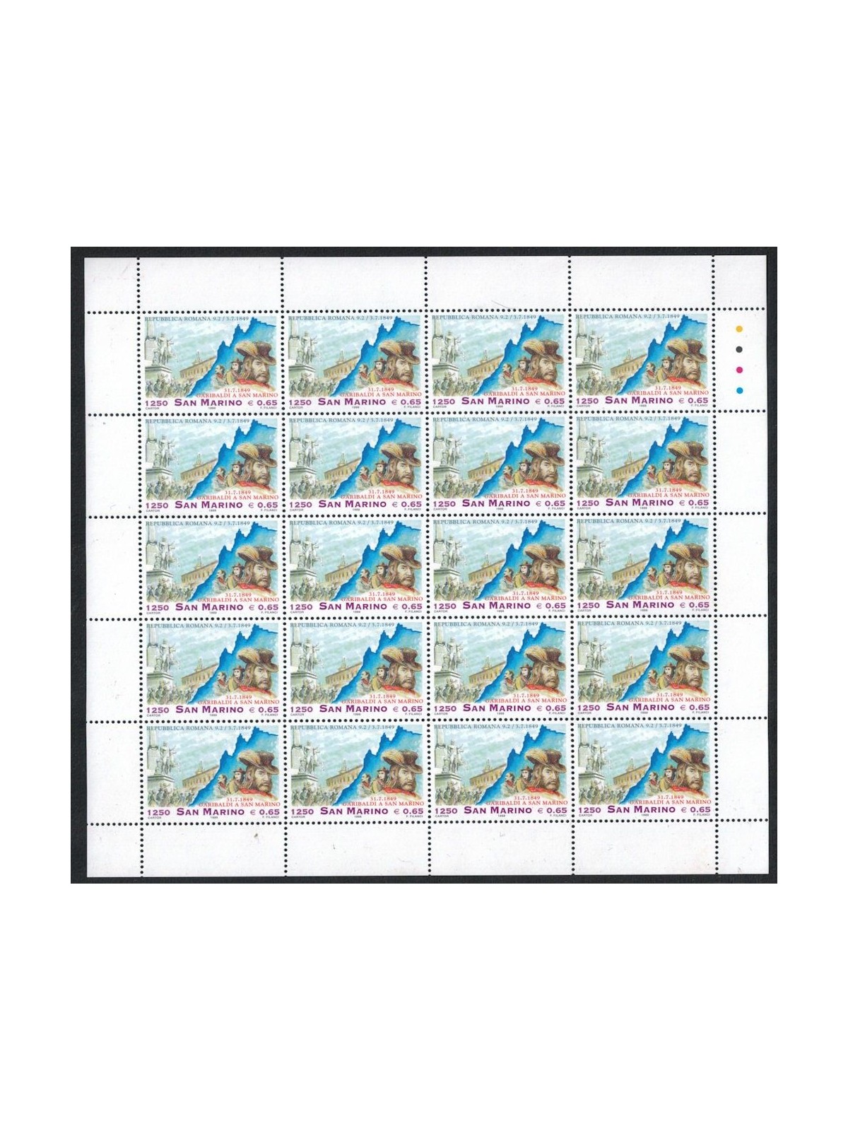 SAN MARINO 1999 Roman Republic 1 full sheet MNH**