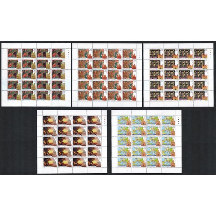 SAN MARINO 1999 Giubileo del 2000 5 fogli interi MNH**