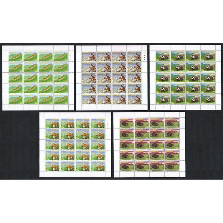 SAN MARINO 1999 Fauna of San Marino 5 full sheets MNH**