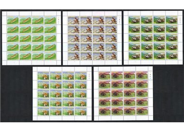 SAN MARINO 1999 Fauna of San Marino 5 full sheets MNH**