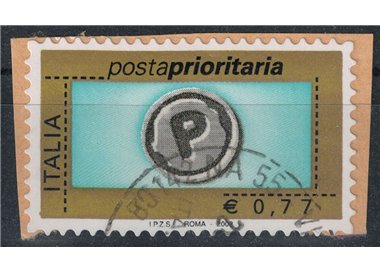 ITALY 2002 Priority Mail €0.77 us